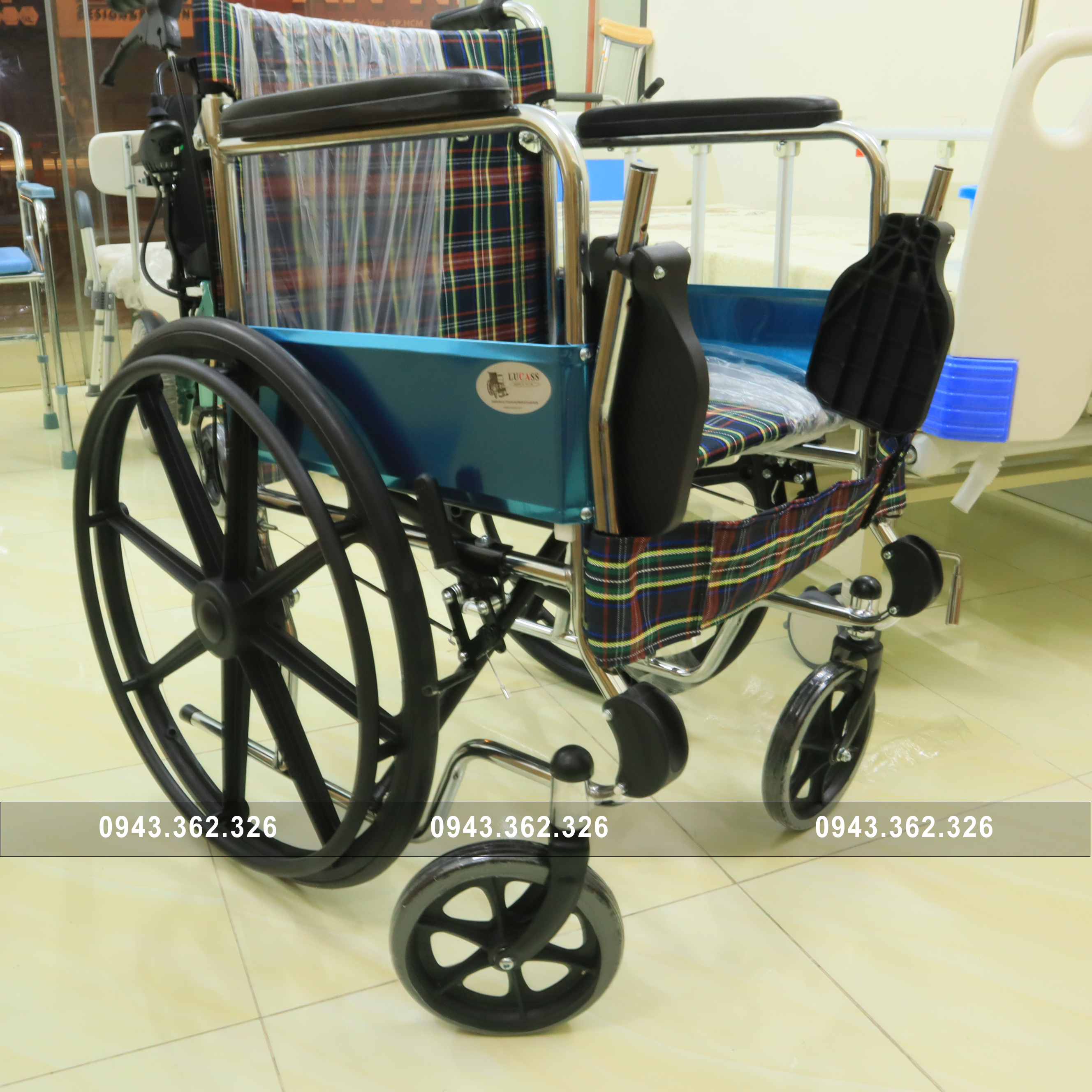 Xe lăn tay Lucass X-97JB Gấp gọn